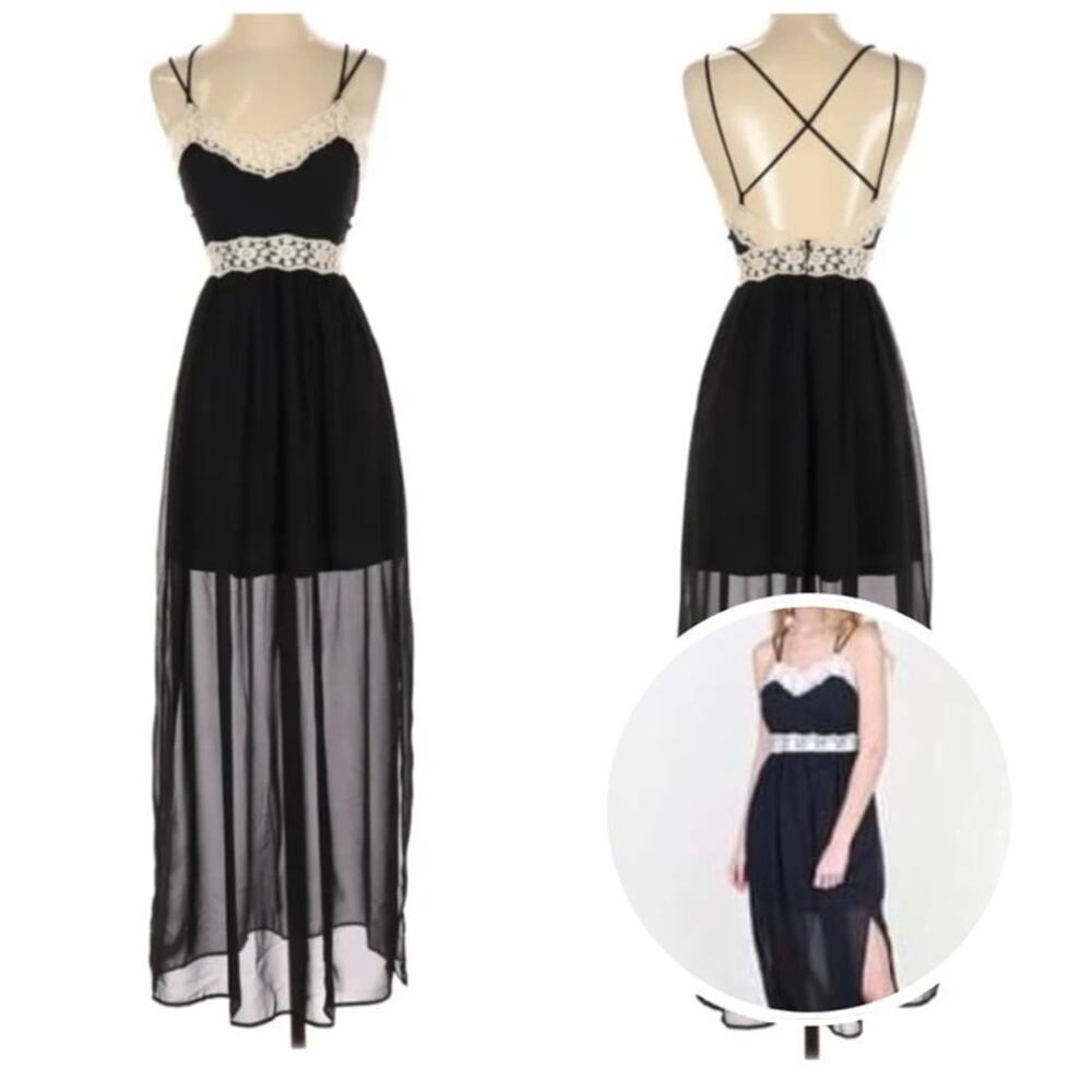 Altar'd State Lace Moonlit Maxi Dress Size XS